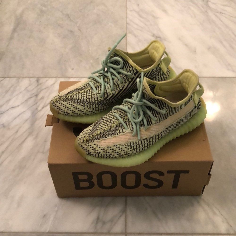 Rare fluorescent yellow 350 Boost Yeezy’s!